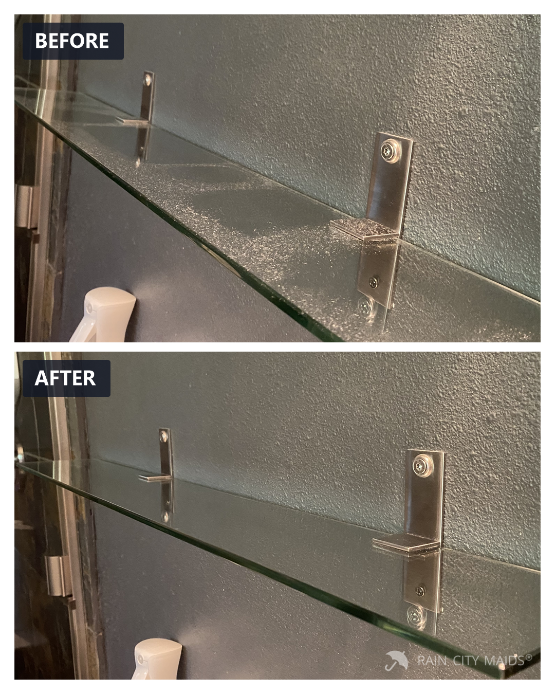 Before and after cleaning