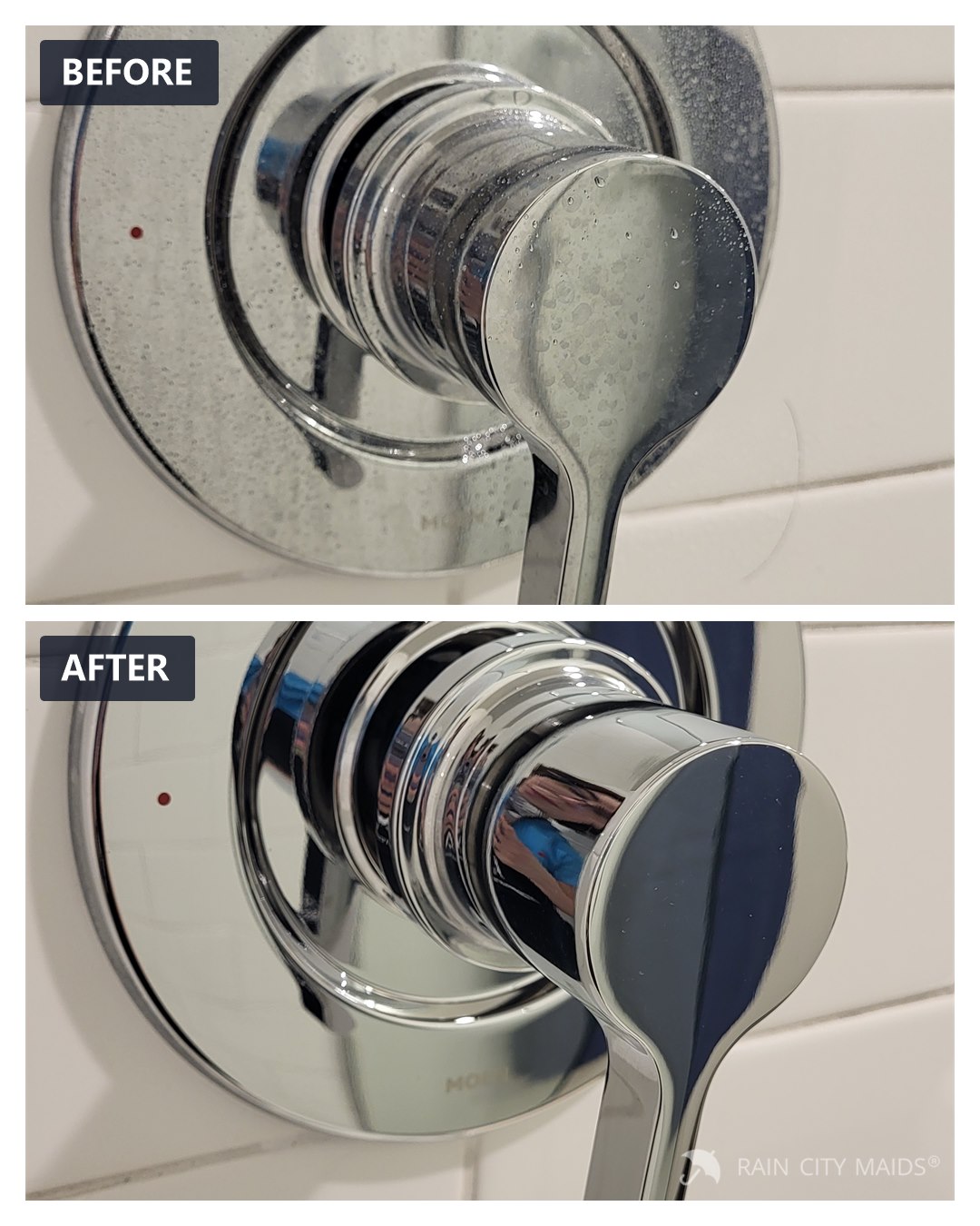 Before and after cleaning