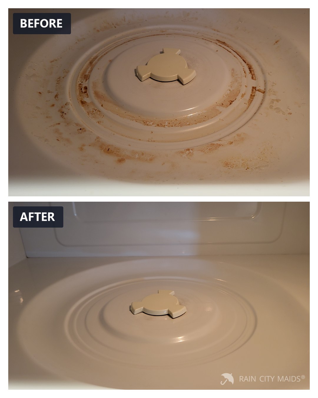 Before and after cleaning