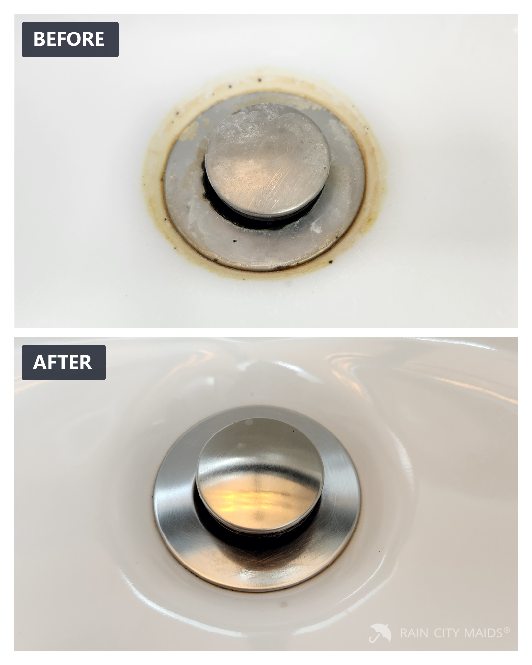 Before and after cleaning
