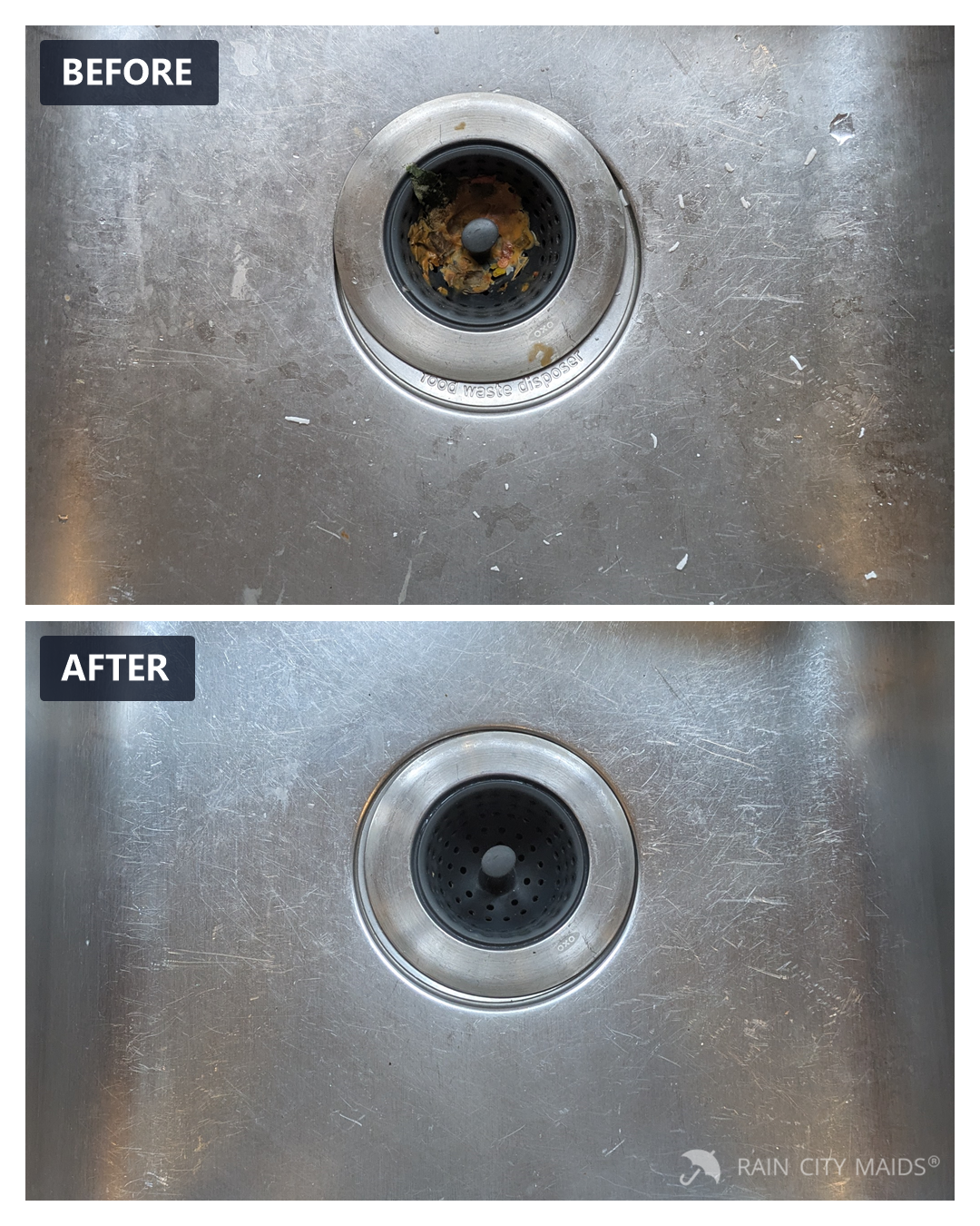Before and after cleaning