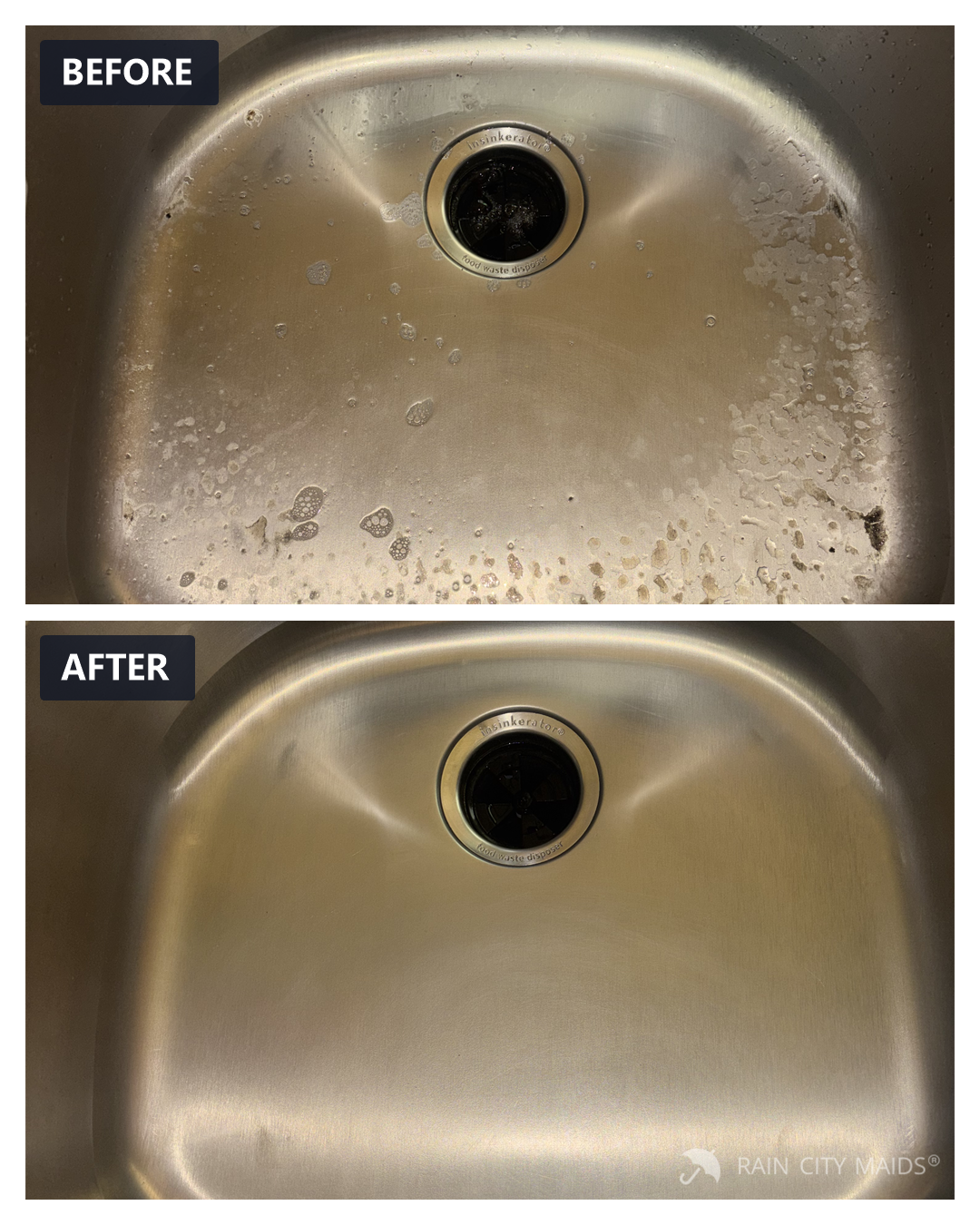 Before and after cleaning