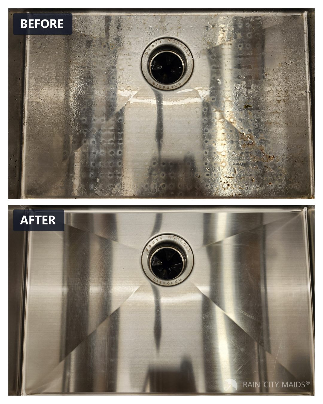 Before and after cleaning