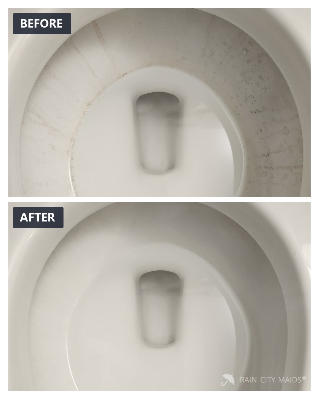 Before and after cleaning