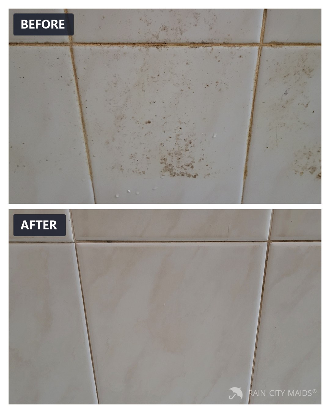 Before and after cleaning