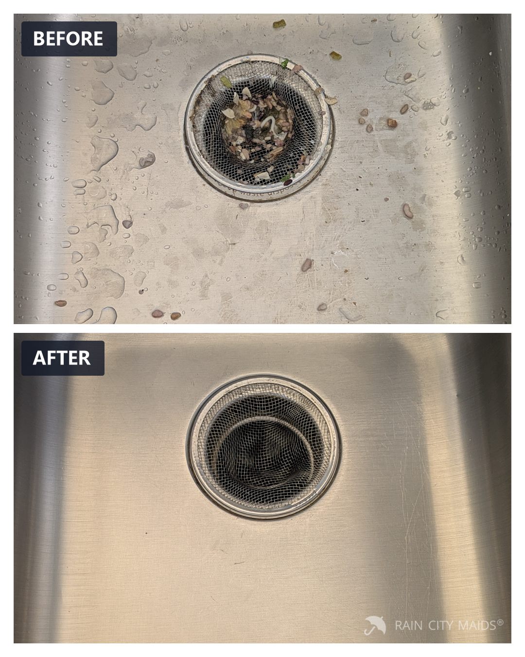 Before and after cleaning