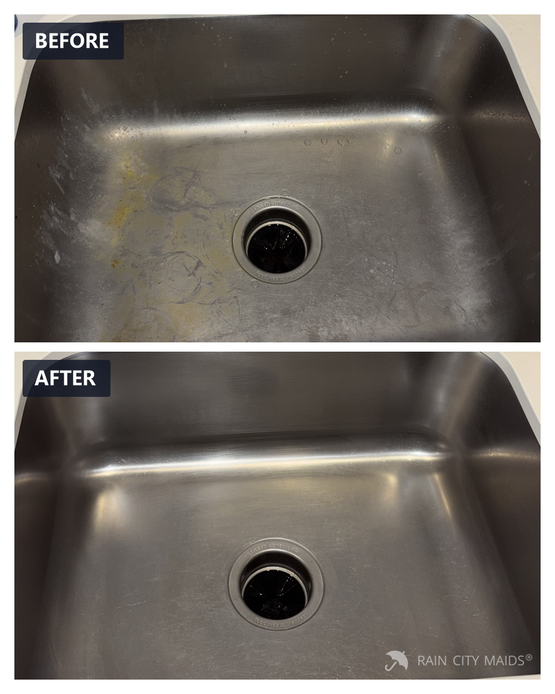 Before and after cleaning