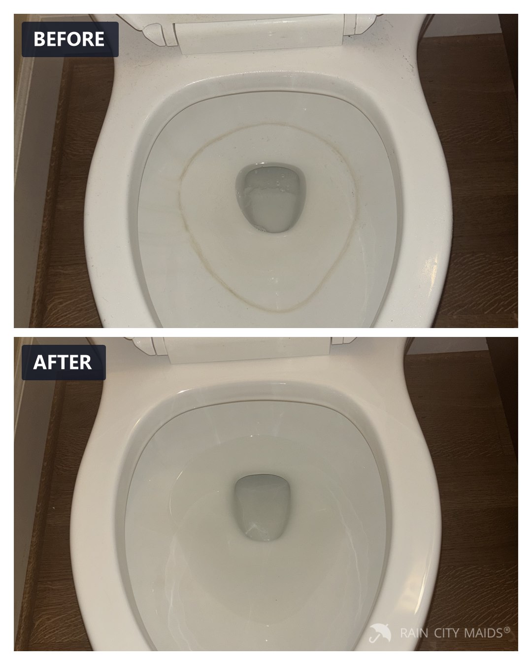 Before and after cleaning