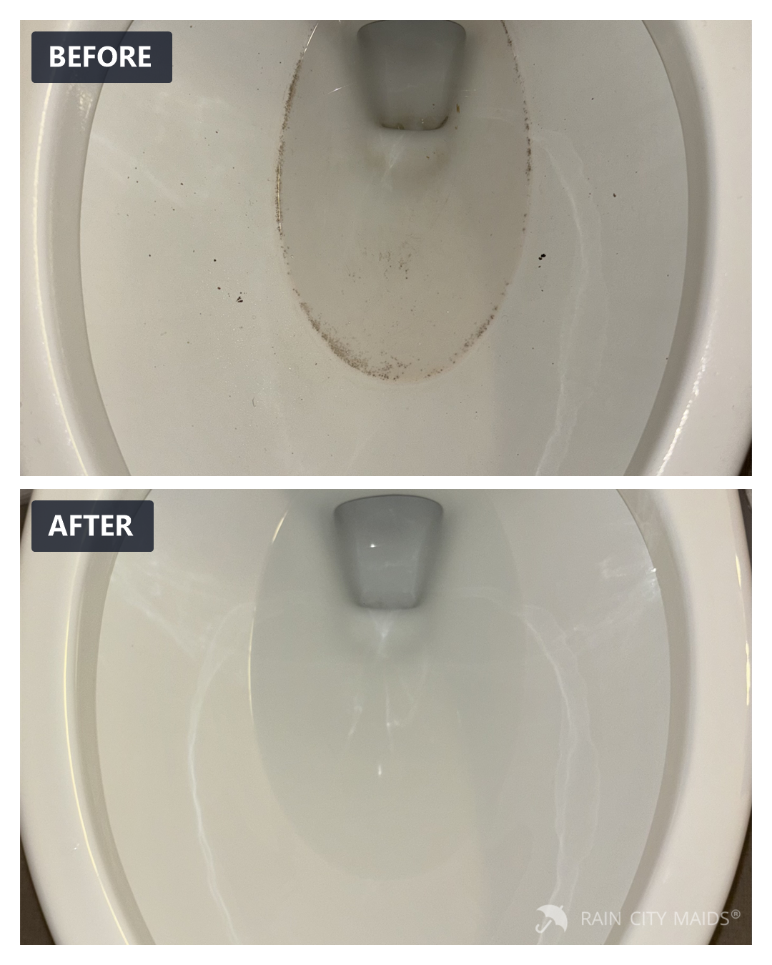 Before and after cleaning
