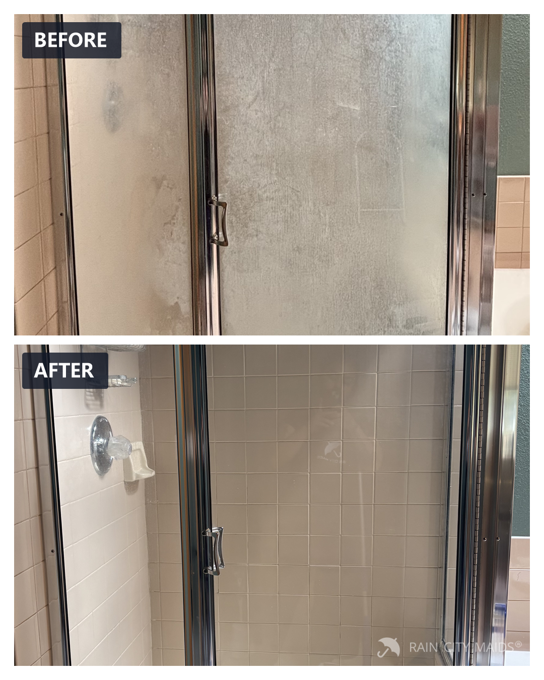 Before and after cleaning