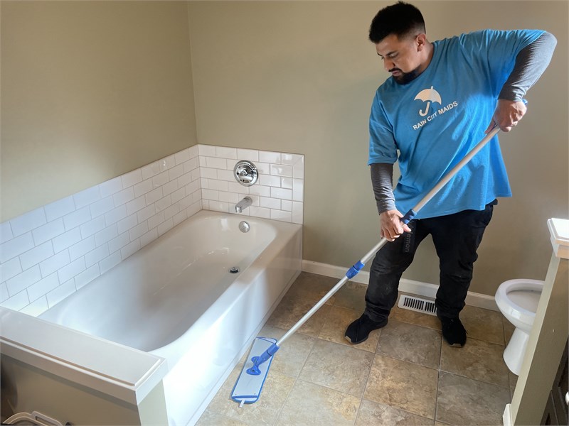 Rain City Maids cleaning in action