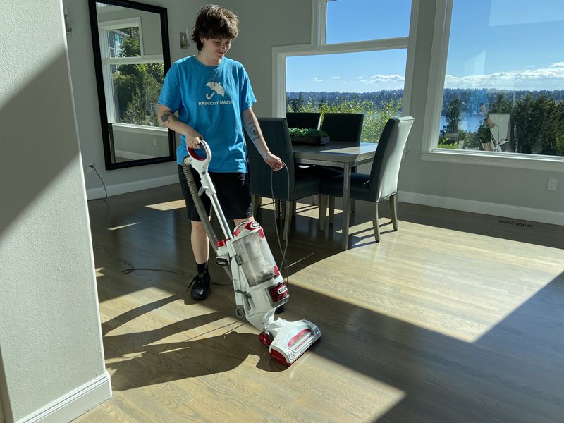 Rain City Maids cleaning in action