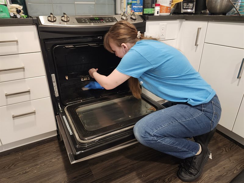 Rain City Maids cleaning in action