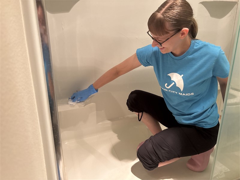 Rain City Maids cleaning in action