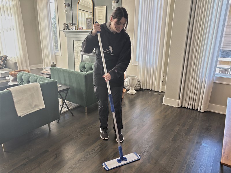 Rain City Maids cleaning in action