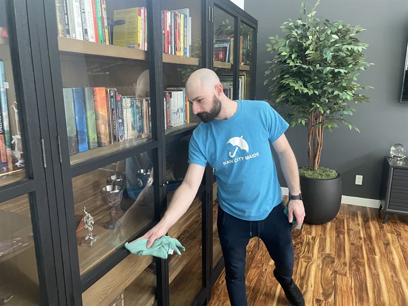 Rain City Maids cleaning in action