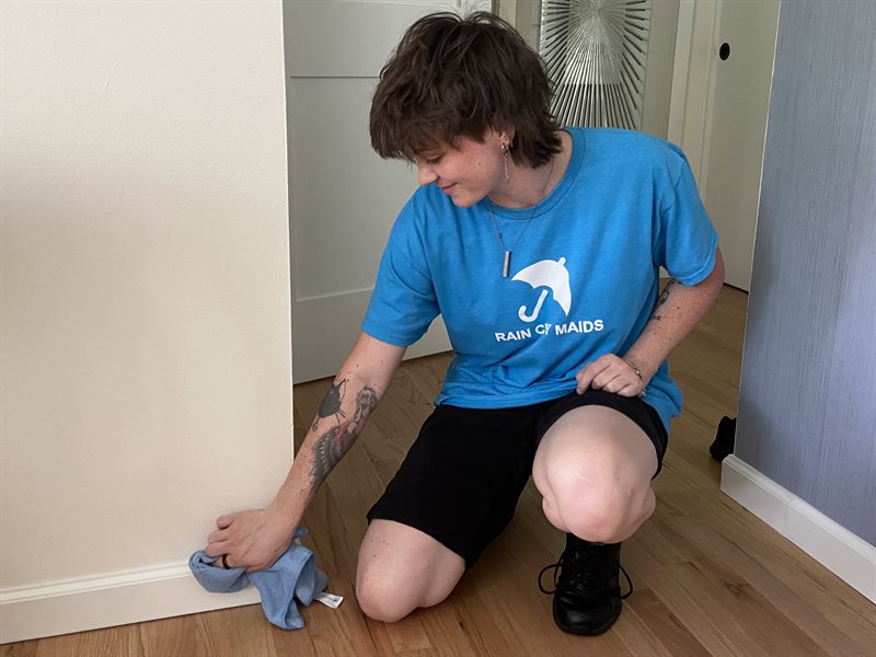 Rain City Maids cleaning in action