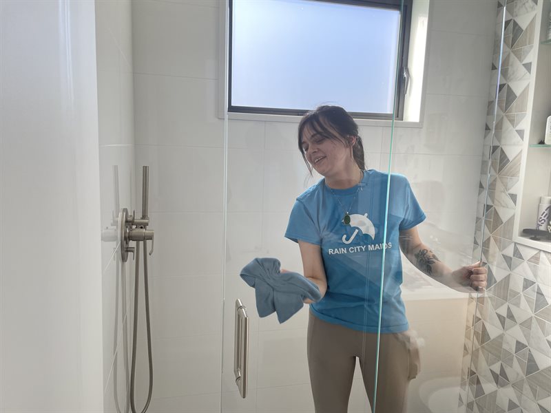 Rain City Maids cleaning in action