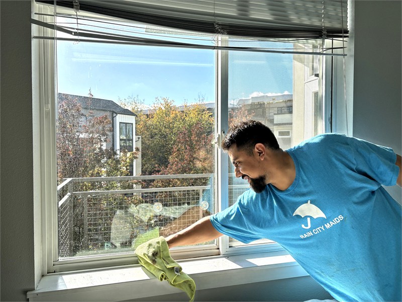 Rain City Maids cleaning in action
