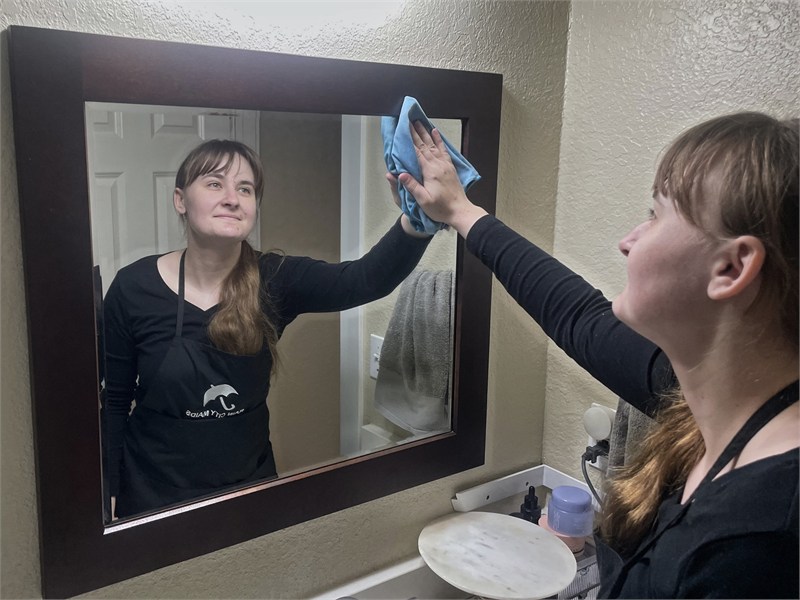 Rain City Maids cleaning in action